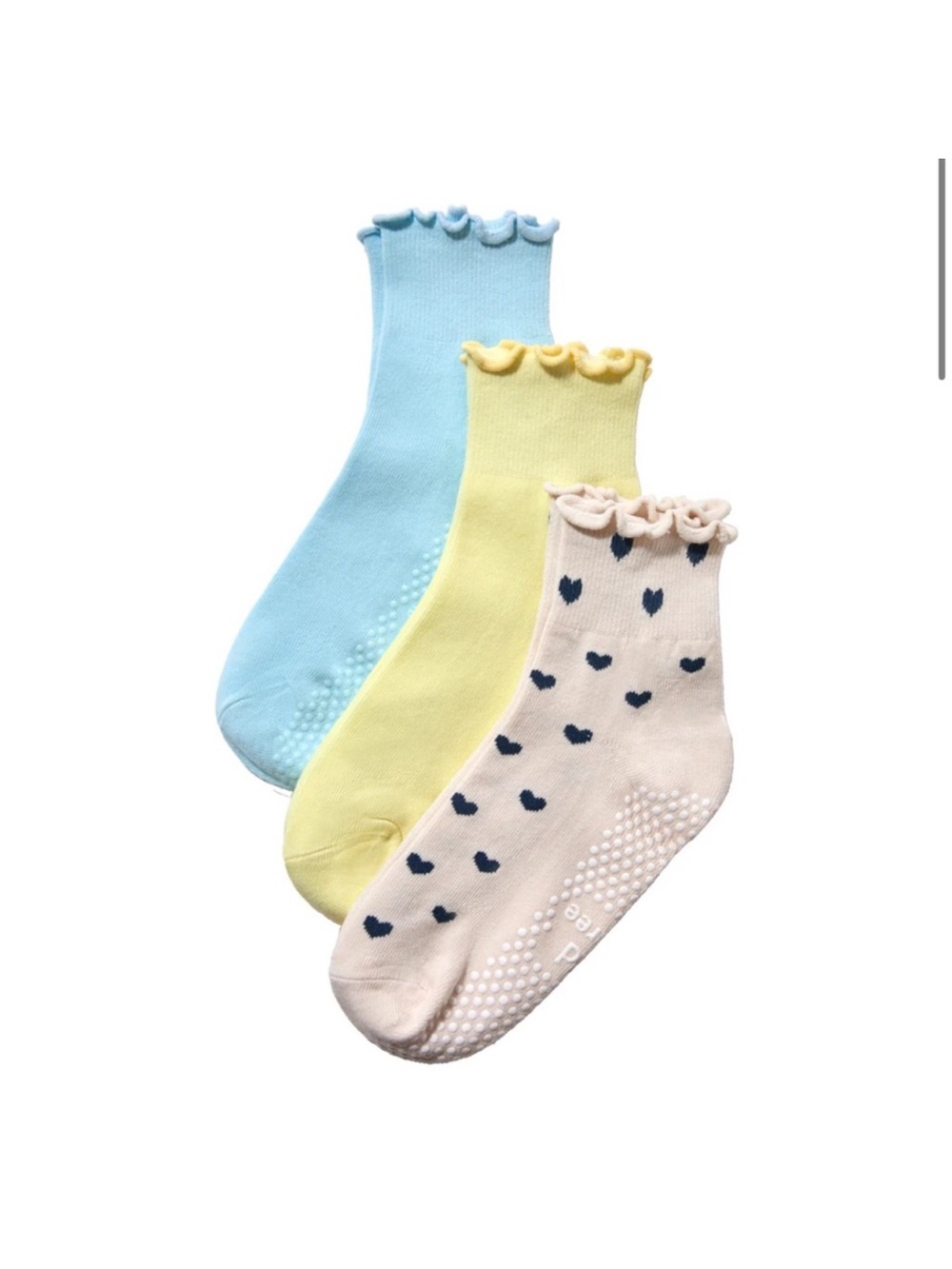 “Hold for Three” Ruffle Top Socks - Pilates socks (3-Pack) FREE SHIPPING!